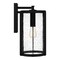 Quoizel Hazel 1-Light Earth Black Outdoor Wall Lantern HAZ8409EK - alternate 3